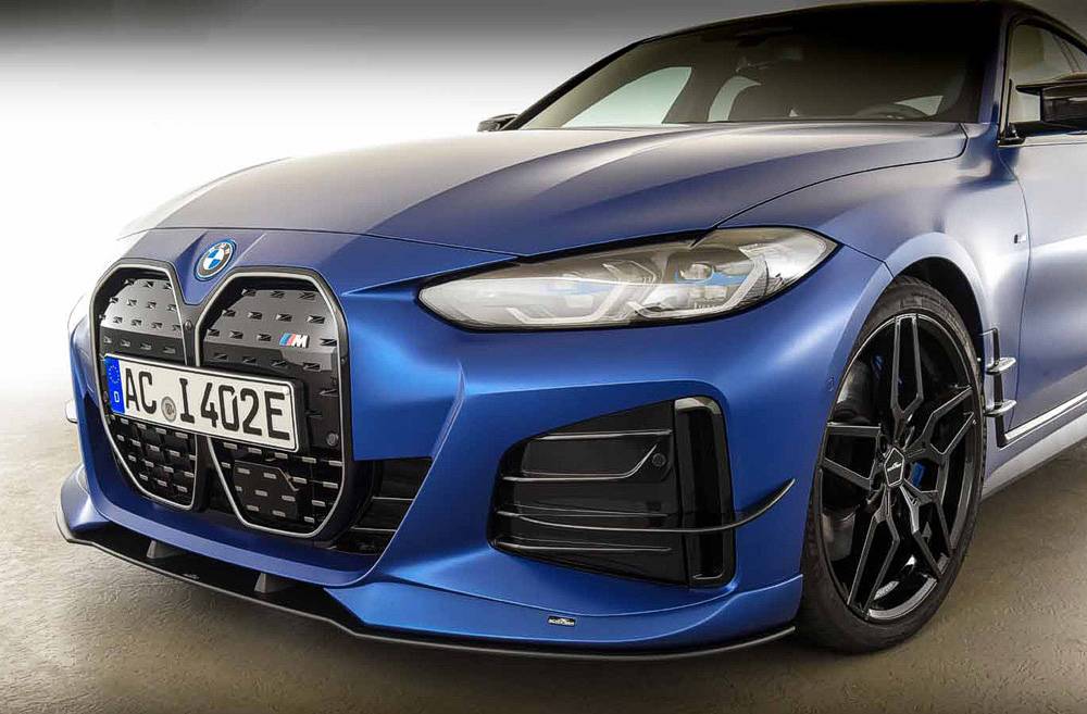 Front spoiler elements for BMW i4