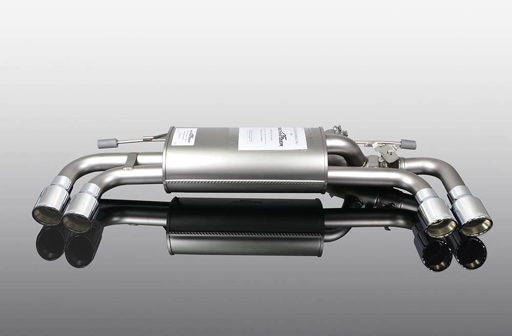 AC Schnitzer rear silencer (silver) for 320i
