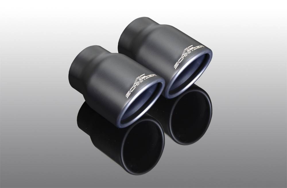 Eksos tailpipe sett "Sport black" G22/G23