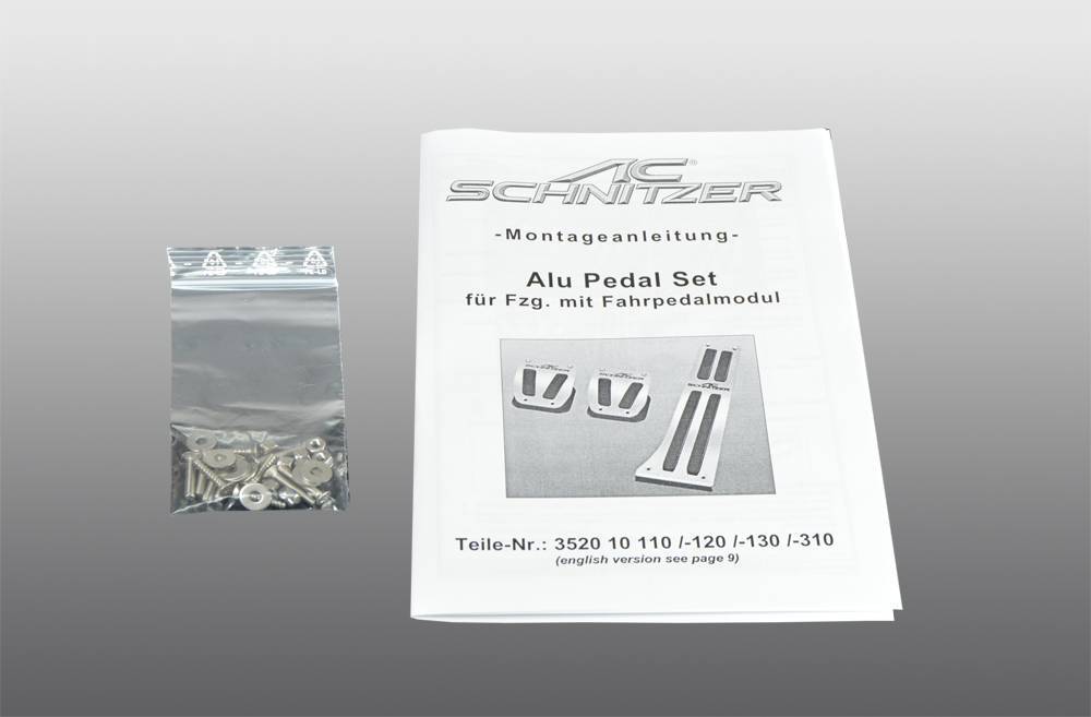 Aluminium pedal set